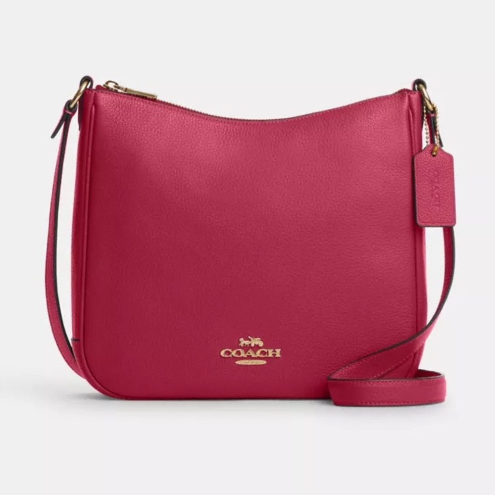 Coach Ellie File Pink Leather Crossbody Bag